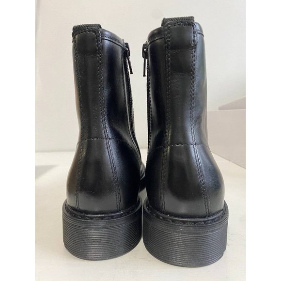 Steve Madden Womens ANTONIAA Black Leather Boot, Size 6 - Picture 5 of 7